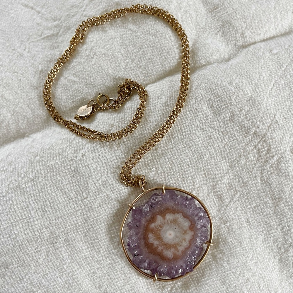 Wings Hawai’i GF Amethyst Stalactite Necklace
